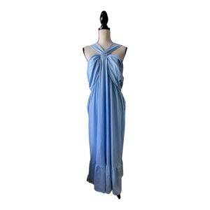 💕Grace Karen Elegant Blue Women's Maxi Dress